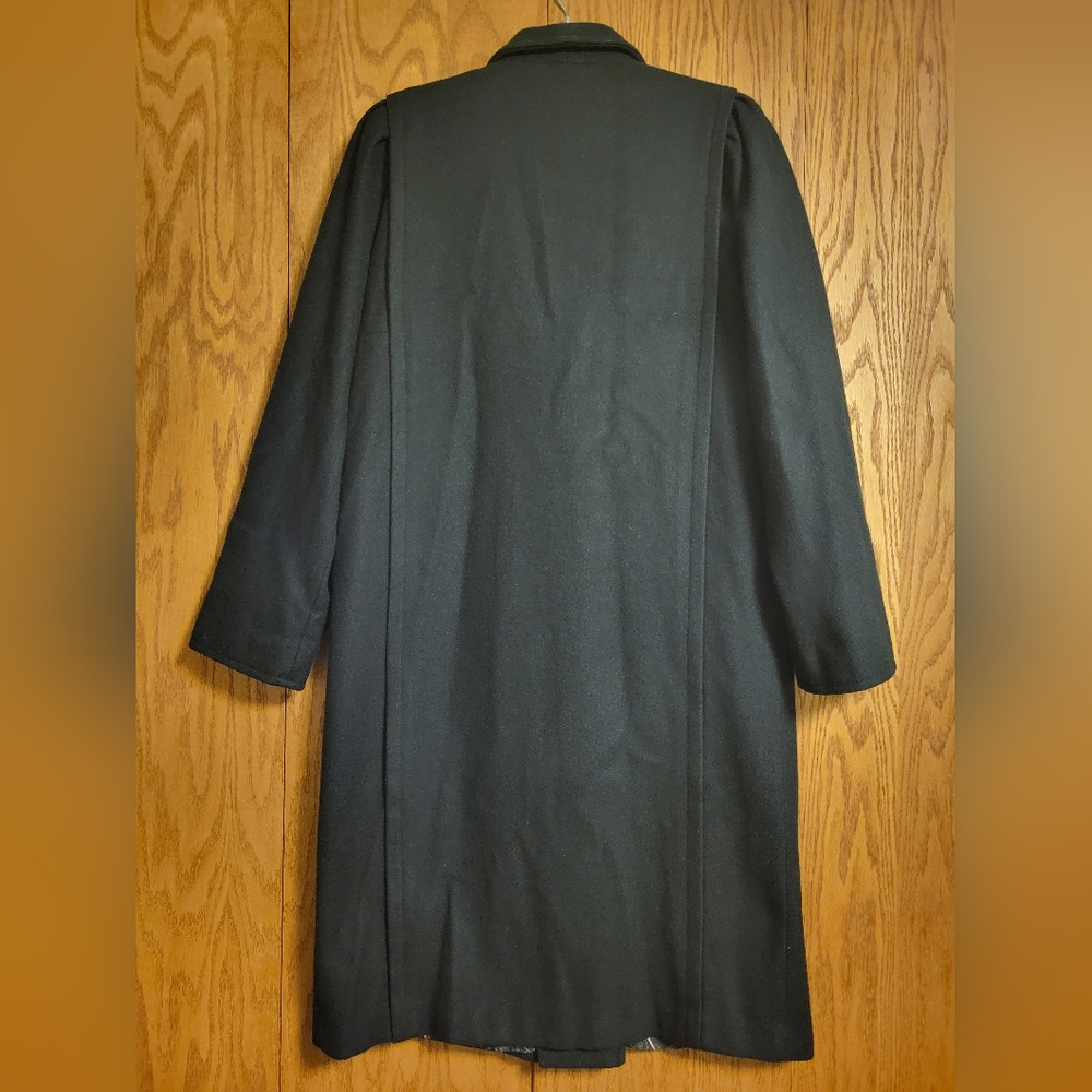 Worthington Essentials Petite Black Pea Coat View 5